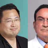 <p> Dr. Tae Keun Park, Director of Emergency Medicine at Holy Name, and Dr.&nbsp;Sushil K. Mehandru, Section Chief of Nephrology at Jersey Shore University Medical Center and&nbsp;Professor of Medicine, Hackensack Meridian School of Medicine.</p>