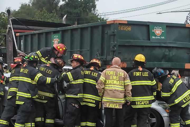 Route 4 Crash: Responders Extricate Victim In Fort Lee