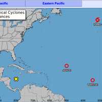 <p>A look at current tropical activity with two months to go in the 2024 Atlantic hurricane season, which runs through Saturday, Nov. 30.</p>