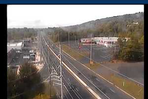 Overturned Dump Truck Shuts Route 22 In Green Brook