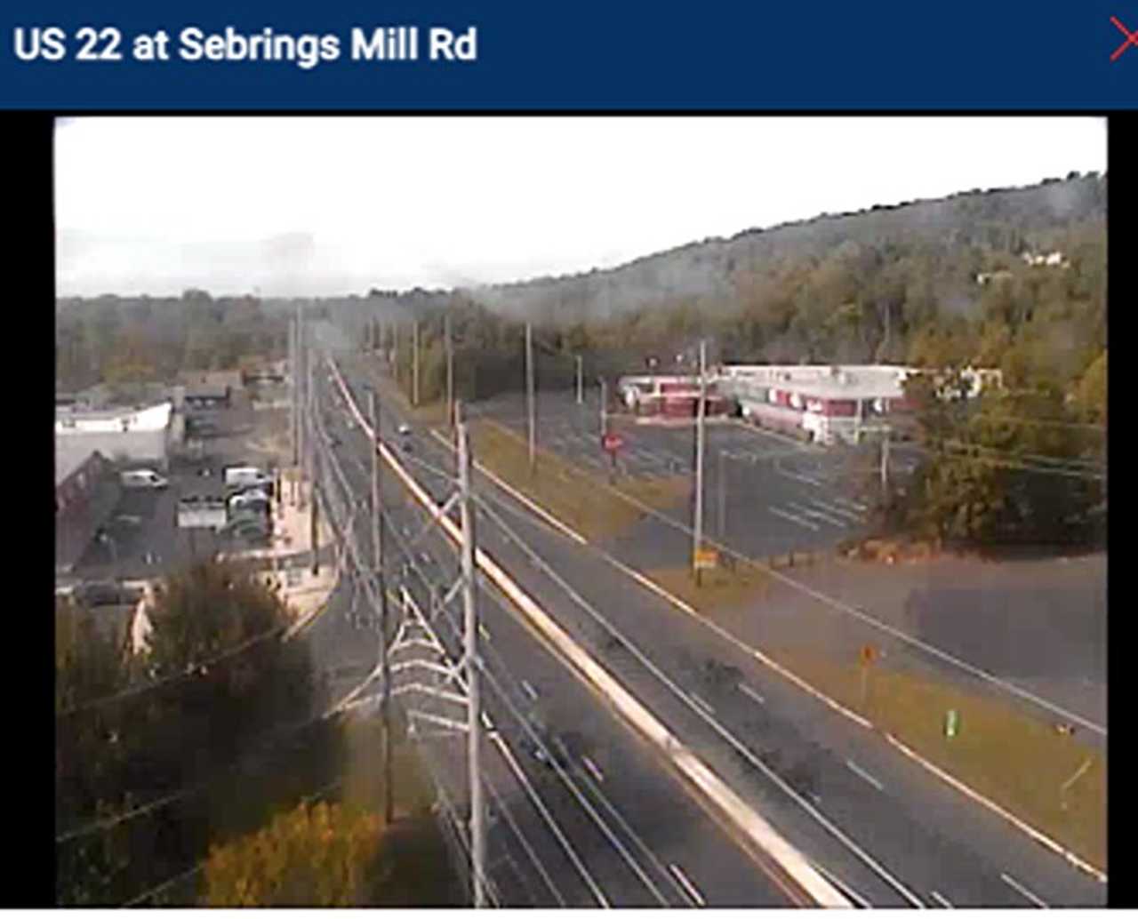 Overturned Dump Truck Shuts Route 22 In Green Brook Cranford Daily Voice