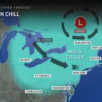 Cold Front Will Be Followed By Drop In Temps, First Snowfall For Some In Northeast