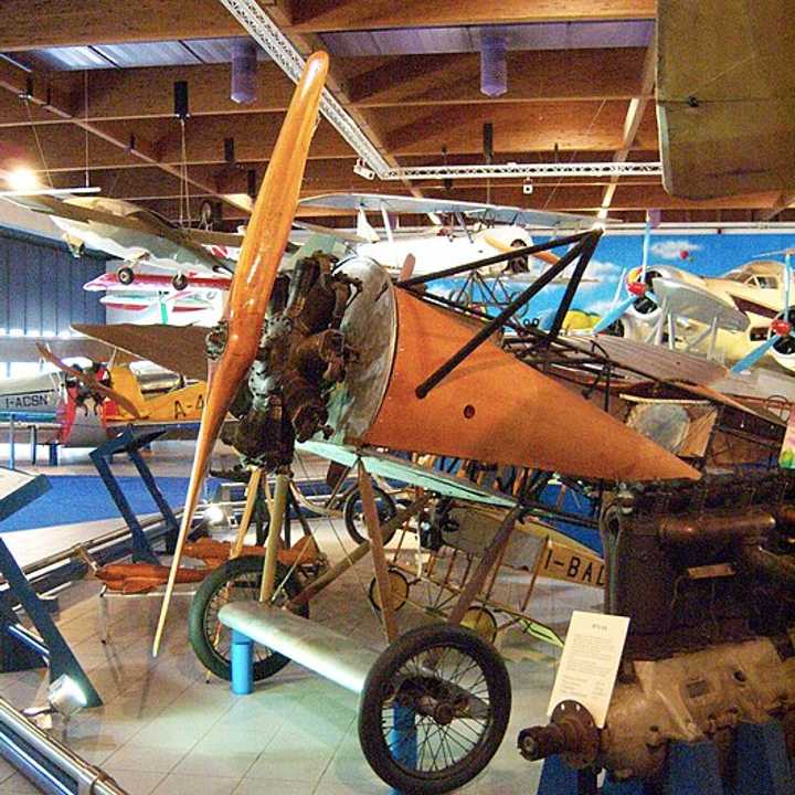 A Fokker D.VIII at the Museo dell'aeronautica Gianni Caproni in Trento, Italy.