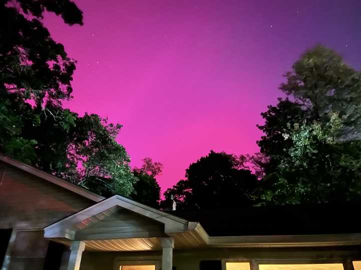 Northern Lights visible from Poughkeepsie, NY.