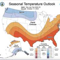 <p>Average temperatures are predicted for much of the East Coast.</p>