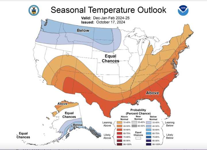 Winter 202425 Forecast Released By NOAA National Weather Service