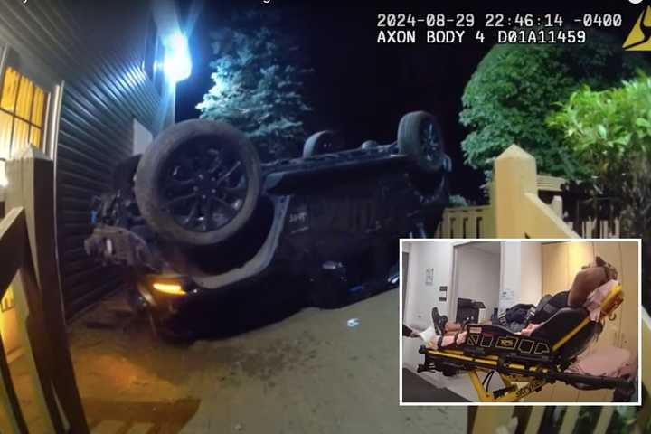 Video Shows DUI Flying Somerset County Jeep Driver Chatting With Cops In Hospital After Crash