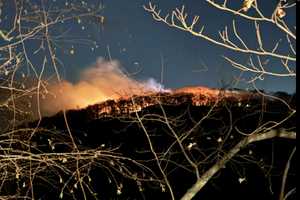 Major Brush Fire In Hudson Valley Spreads Smoke For Miles