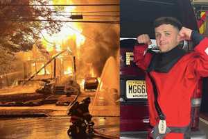 Watch Officer Who Doubles As Clark Firefighter Pull Victim From Burning NJ Home