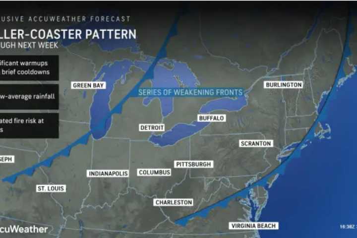 Cold Front Moving Eastward Will Lead To Start Of Topsy-Turvy Weather Pattern