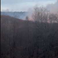 <p>Halloween wildfire burns on Friday morning, Nov. 1.</p>