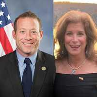 <p>Josh Gottheimer and&nbsp;Mary Jo Ann Guinchard.</p>