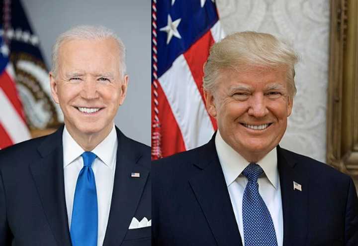 Joe Biden and Donald Trump.