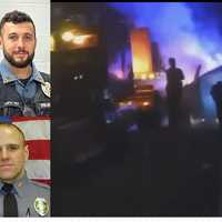 VIDEO: Mahwah Officers Rescue Driver Seconds Before SUV Erupts In Flames On Route 287