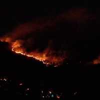 <p>Drone footage of the wildfire at&nbsp;Sterling Forest State Park on Saturday, Nov. 9.</p>