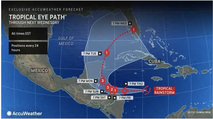 A look at the timing of the system through Wednesday, Nov. 20.