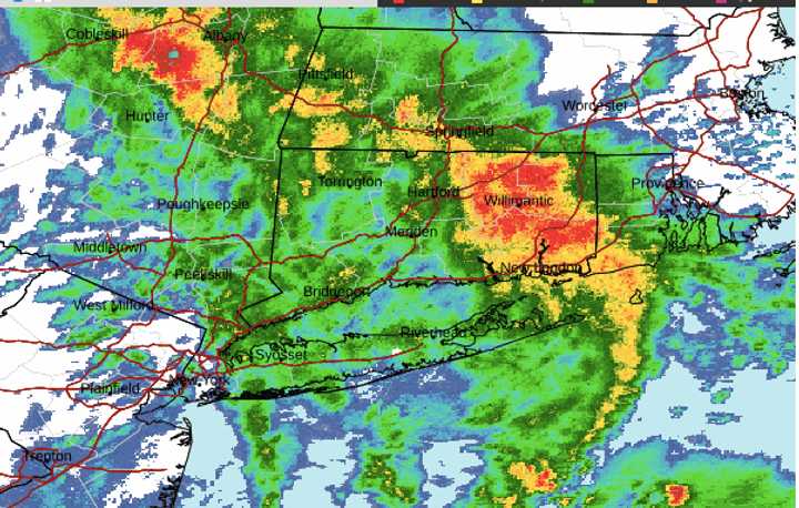 A radar image of the region from just before 8:30 a.m. Thursday, Nov. 21.