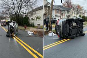 Hackensack Driver, 25, Cited In Hasbrouck Heights Rollover Crash