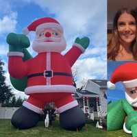 Farmingdale’s Inflatable Icon: Neighbors' 42-Foot Santa Takes Christmas Cheer To New Heights