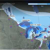 <p>The Alberta Clipper system will bring accumulating snowfall to areas shown in blue, with 1 to 3 inches in the lightest shade, 3 to 6 inches, and 6 to 12 inches in the darker shades.
  
</p>