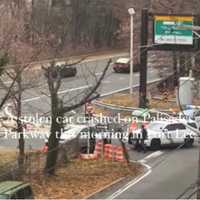 Stolen Jeep Crashes After Palisades Interstate Parkway Pursuit, 5 In Custody (VIDEO)