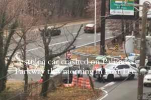 Stolen Jeep Crashes After Palisades Interstate Parkway Pursuit, 5 In Custody (VIDEO)