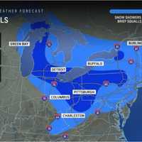 Wintry Mix Causing Slick Travel Conditions As 50 MPH Wind Gusts, Snow Squalls Arrive