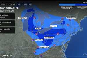 Wintry Mix Causing Slick Travel Conditions As 50 MPH Wind Gusts, Snow Squalls Arrive