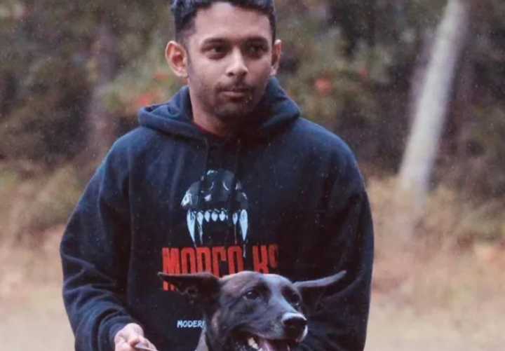 Syed Hoque's dog, Duca, was killed in a hit-and-run crash.