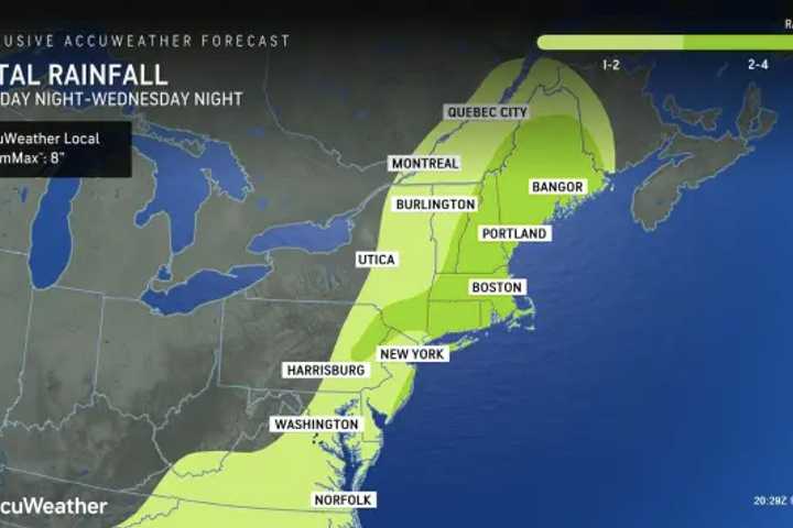 Projected Rainfall Totals: Potent Storm To Soak Region, Will Bring Strong Winds