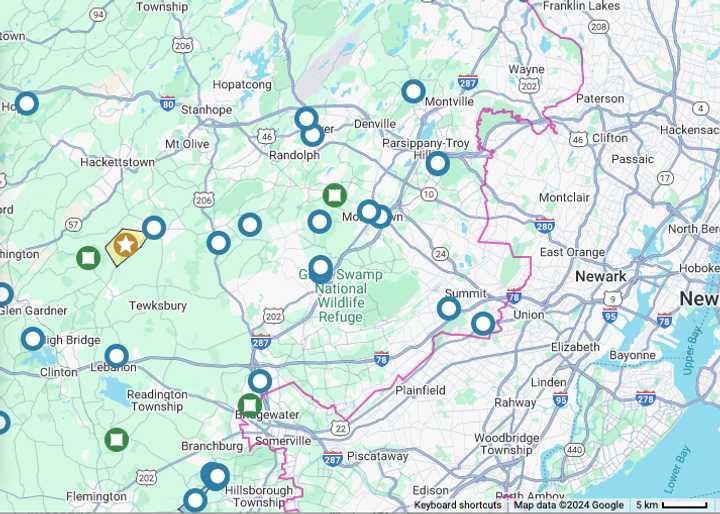 Morris/Hunterdon outages