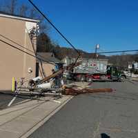 Truck Topples Pole In Bloomingdale