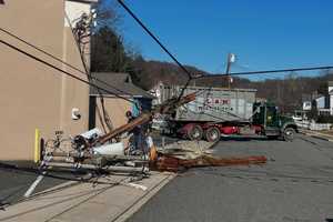 Truck Topples Pole In Bloomingdale