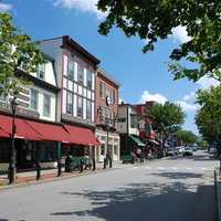 <p>Main Street in Bar Harbor, Maine.</p>