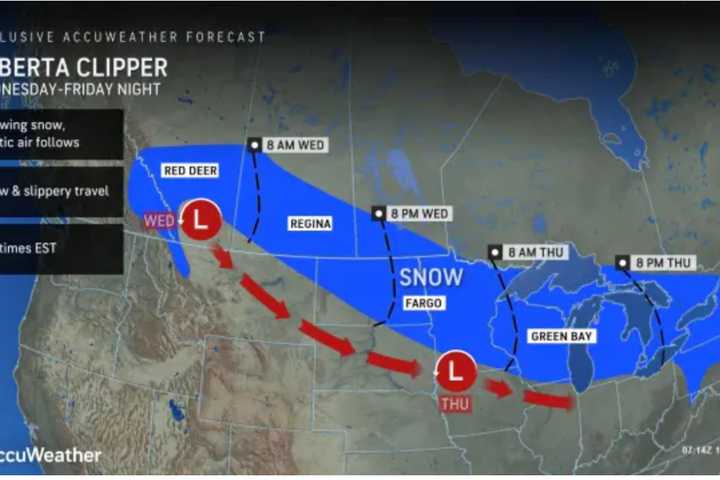 New Update - Here's Timing As Coastal Storm Merges With Alberta Clipper System