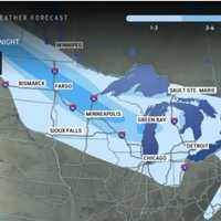 <p>A widespread 1 to 3 inches of snowfall is expected in the areas shown in the lightest shade of blue.</p>