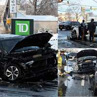 Three Hospitalized In 4-Vehicle Crash Outside Fair Lawn TD Bank (PHOTOS)