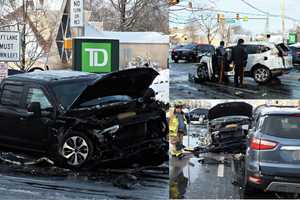 Three Hospitalized In 4-Vehicle Crash Outside Fair Lawn TD Bank (PHOTOS)