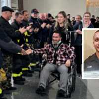 Newlywed Little Falls Officer Gets Special Hospital Sendoff After Harrowing Crash (VIDEO)