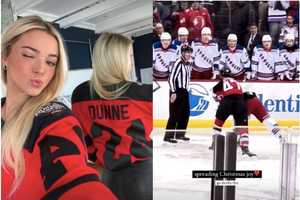 Livvy Dunne Cheers On NJ Devils During Holiday Visit Home