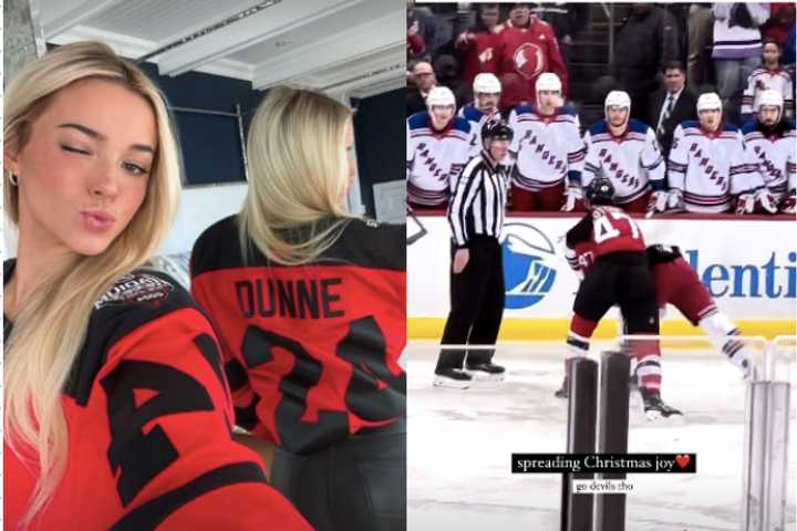 Livvy Dunne Spotted At NY Rangers Game Cheering On NJ Devils