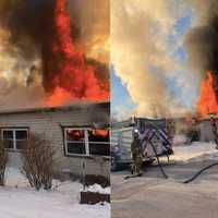 Massive Fire Battles Subzero Temps, Draws Response From 12 Departments In Sussex County