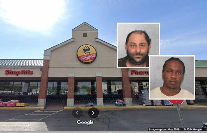 Frank Giuffrida, left, and Malik Scott are accused of stealing from the ShopRite store in Lyndhurst.