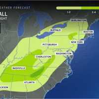 <p>Areas in the darker shades of green are expected to see the most rainfall through Sunday night, Dec. 29.</p>