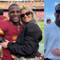 Sideline Proposal: Commanders' Jeremy Reaves Pops Question To GF After Big Victory (VIDEO)