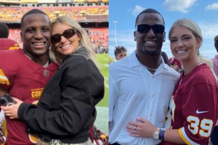 Sideline Proposal: Commanders' Jeremy Reaves Pops Question To GF After Big Victory (VIDEO)