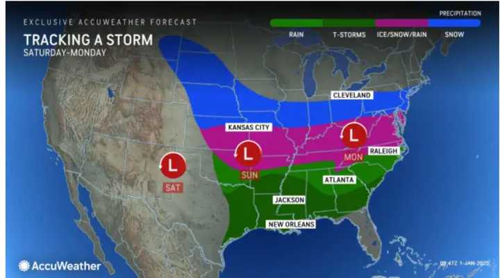 The return of colder air will set the stage for a massive storm that will move along a 1,500-mile-long zone from this weekend to early next week, according to AccuWeather meteorologists.
  
