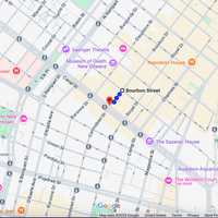 <p>The area where the mass casualty incident happened at Bourbon and Canal streets in New Orleans' French Quarter.</p>