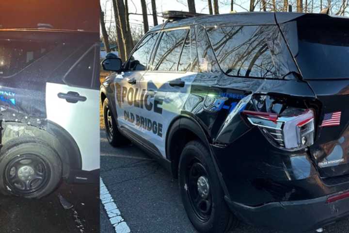 Drunk Driver Crashes Into Police Cars On New Year's: Old Bridge PD