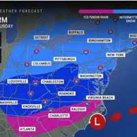 Here's Timing For Storm Packed With Snow, Ice That Will Cause Slippery Travel In Northeast